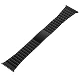 MroTech Metallarmband kompatibel für 42mm Apple Watch Armband Edelstahl Uhrenarmband Ersatz für Apple Watch Serie 3 / 2 / 1, iWatch Sport Edition Nike+ (42 mm, Schwarz) - 5